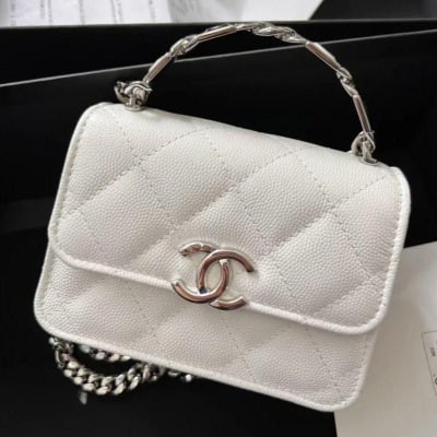 CHANEL AP2758 enamel handle MINI handbag messenger bag 81197